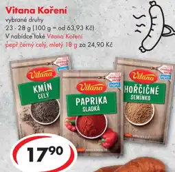 CBA Vitana Koření nabídka