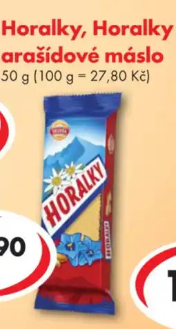 CBA Horalky, Horalky arašídové máslo nabídka