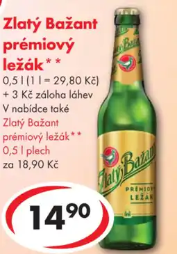 CBA Zlatý Bažant prémiový ležák nabídka