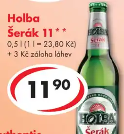 CBA Holba Šerák 11 nabídka