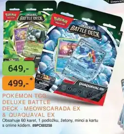 Dráčik POKÉMON TCG: DELUXE BATTLE DECK - MEOWSCARADA EX & QUAQUAVAL EX nabídka