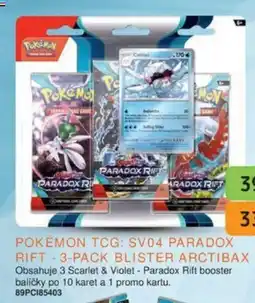 Dráčik POKÉMON TCG: SV04 PARADOX RIFT - 3-PACK BLISTER ARCTIBAX nabídka