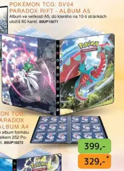 Dráčik POKÉMON TCG: SV04 PARADOX RIFT - ALBUM A5 nabídka