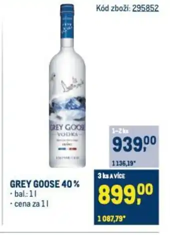 Makro GREY GOOSE 40% nabídka