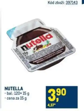 Makro NUTELLA nabídka