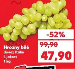 Kaufland Hrozny bílé nabídka
