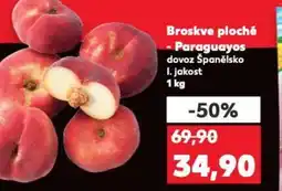 Kaufland Broskve ploché - Paraguayos nabídka