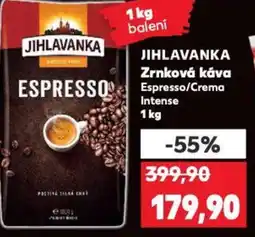 Kaufland JIHLAVANKA Zrnková káva nabídka