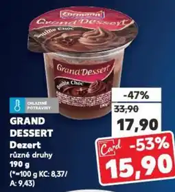 Kaufland GRAND DESSERT Dezert nabídka