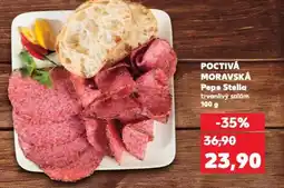 Kaufland POCTIVÁ MORAVSKÁ Pepe Stella trvanlivý salám 100 g nabídka