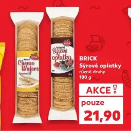 Kaufland BRICK Sýrové oplatky nabídka