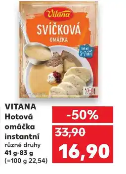 Kaufland VITANA Hotová omáčka instantní nabídka
