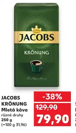 Kaufland JACOBS KRÖNUNG Mletá káva nabídka