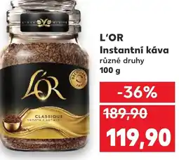 Kaufland L'OR Instantní káva nabídka