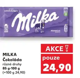 Kaufland MILKA Čokoláda nabídka