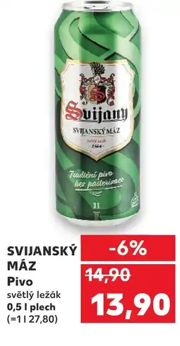 Kaufland SVIJANSKÝ MÁZ Pivo nabídka
