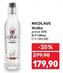 Kaufland NICOLAUS Vodka nabídka