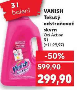 Kaufland VANISH Tekutý odstraňovač skvrn nabídka