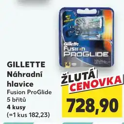 Kaufland GILLETTE Náhradní hlavice nabídka