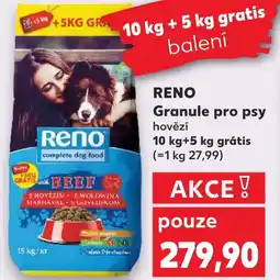 Kaufland RENO Granule pro psy nabídka