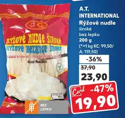 Kaufland A.T. INTERNATIONAL Rýžové nudle nabídka