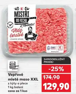 Kaufland Vepřové mleté maso XXL nabídka