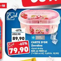 Kaufland Zmrzlina carte d´or nabídka
