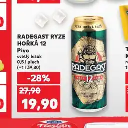 Kaufland Pivo radegast ryze hořká 12 nabídka