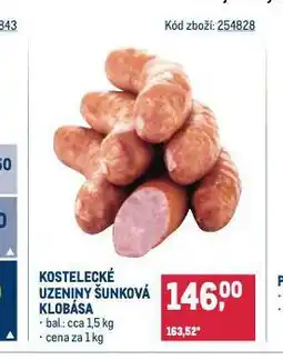Makro Šunková klobása nabídka