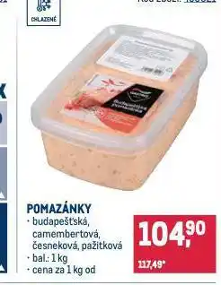 Makro Pomazánka budapešťská nabídka