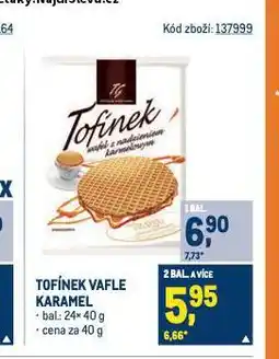 Makro Tofínek vafle karamel nabídka