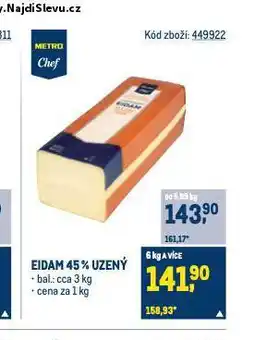 Makro Eidam 45% uzený nabídka