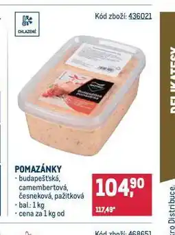 Makro Pomazánka pažitková nabídka