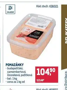 Makro Pomazánka pažitková nabídka