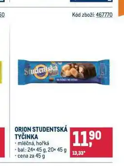 Makro Orion studentská tyčinka nabídka