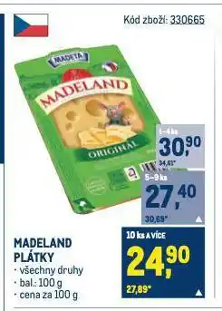 Makro Madeland sýr nabídka