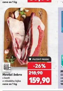 Kaufland Hovězí žebro s kostí nabídka