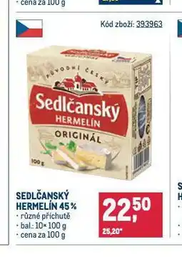 Makro Sedlčanský hermelín nabídka