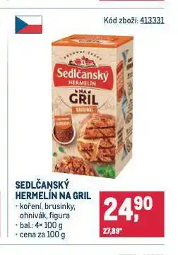 Makro Sedlčanský hermelín na gril nabídka
