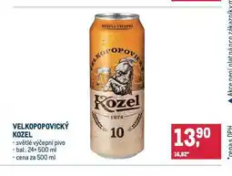 Makro Pivo velkopopovický kozel nabídka