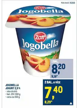 Makro Jogobella jogurt nabídka