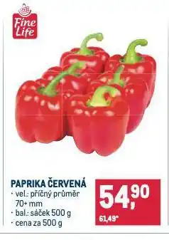 Makro Paprika červená nabídka