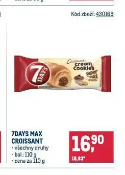 Makro 7days croissant nabídka
