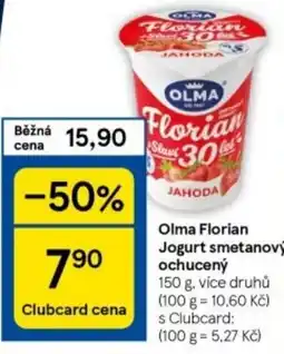 Tesco Olma Florian Jogurt smetanový ochucený nabídka