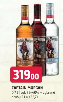 Terno CAPTAIN MORGAN nabídka
