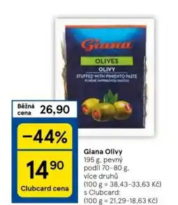 Tesco Giana Olivy nabídka