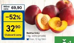 Tesco Nektarinky nabídka