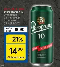 Tesco Staropramen 10 nabídka
