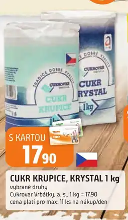 Trefa CUKR KRUPICE, KRYSTAL 1 kg nabídka