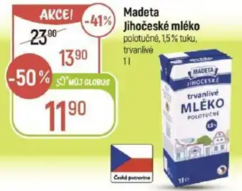 Globus Madeta Jihočeské mléko nabídka